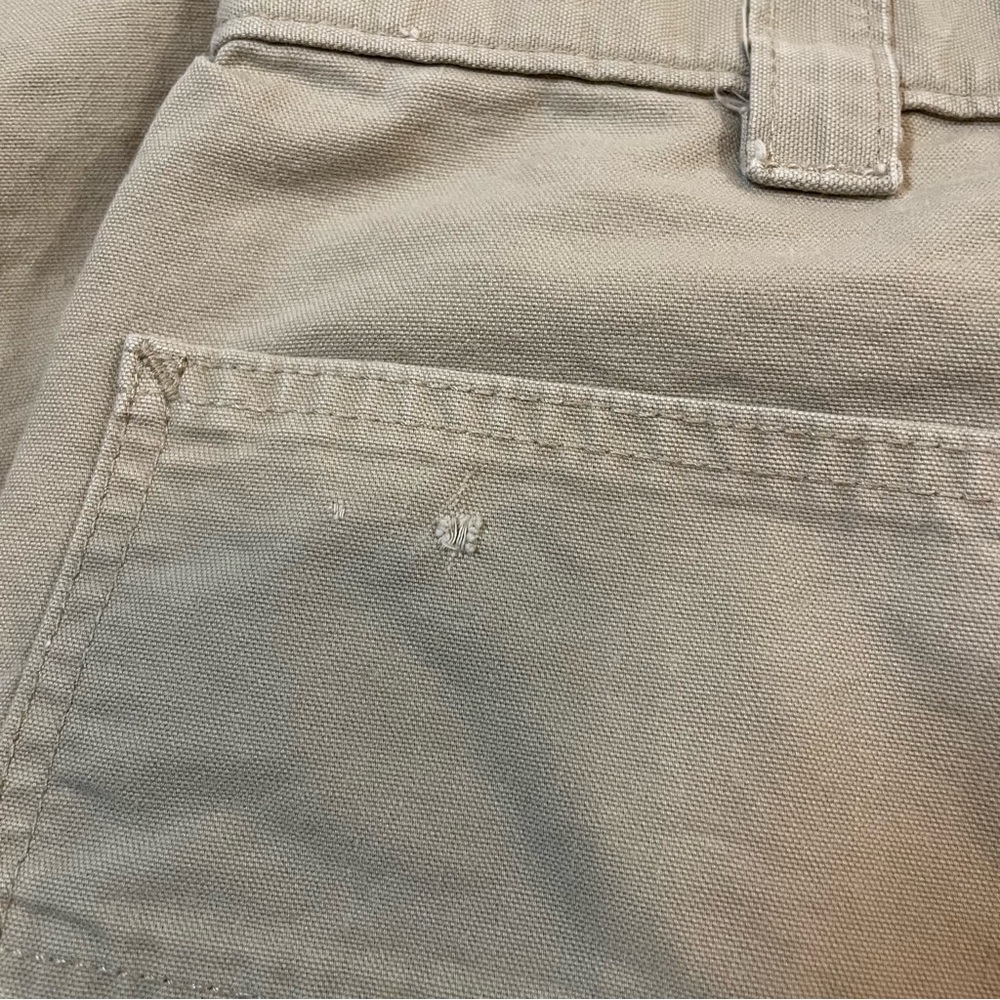 Carhartt Mens B151-TAN Loose Fit Canvas Work Dungaree Pants Tan 38x30 - Picture 9 of 9